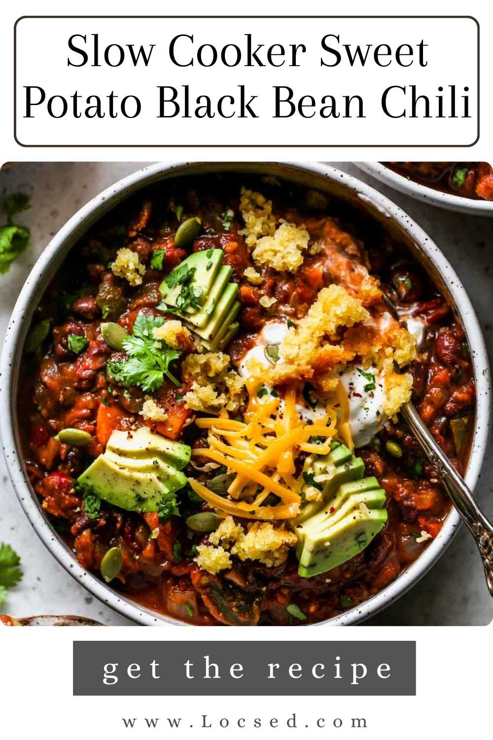 Slow Cooker Sweet Potato Black Bean Chili