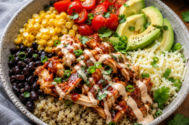 BBQ Chicken Quinoa Bowl