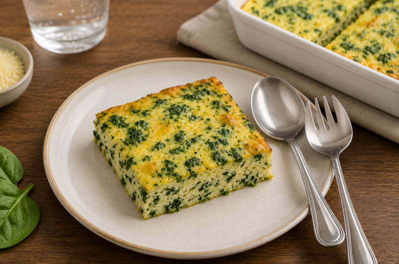 High Protein Cottage Cheese Bake