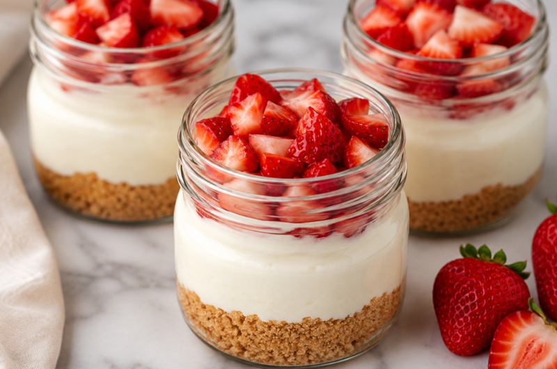 Protein cheesecake jars
