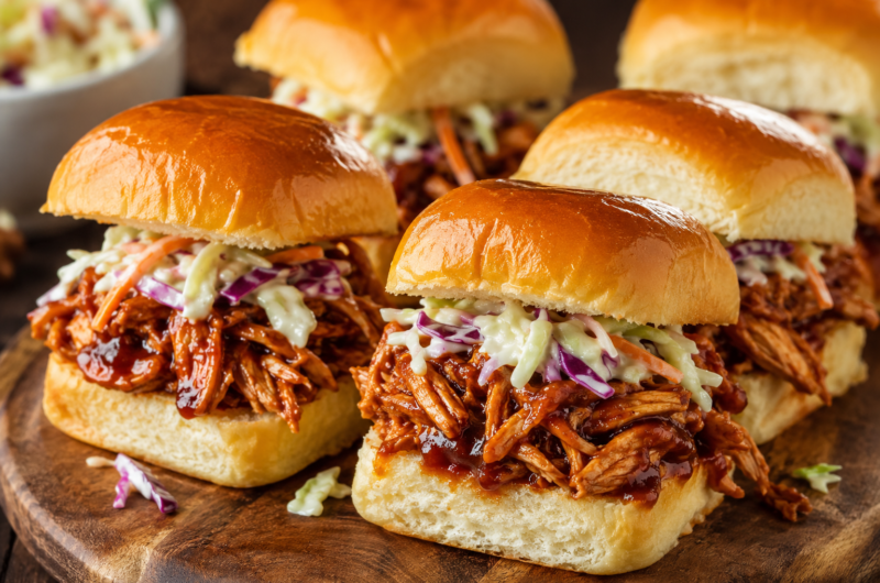 BBQ Pulled Chicken Sliders