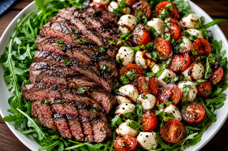 Grilled Steak Caprese Salad